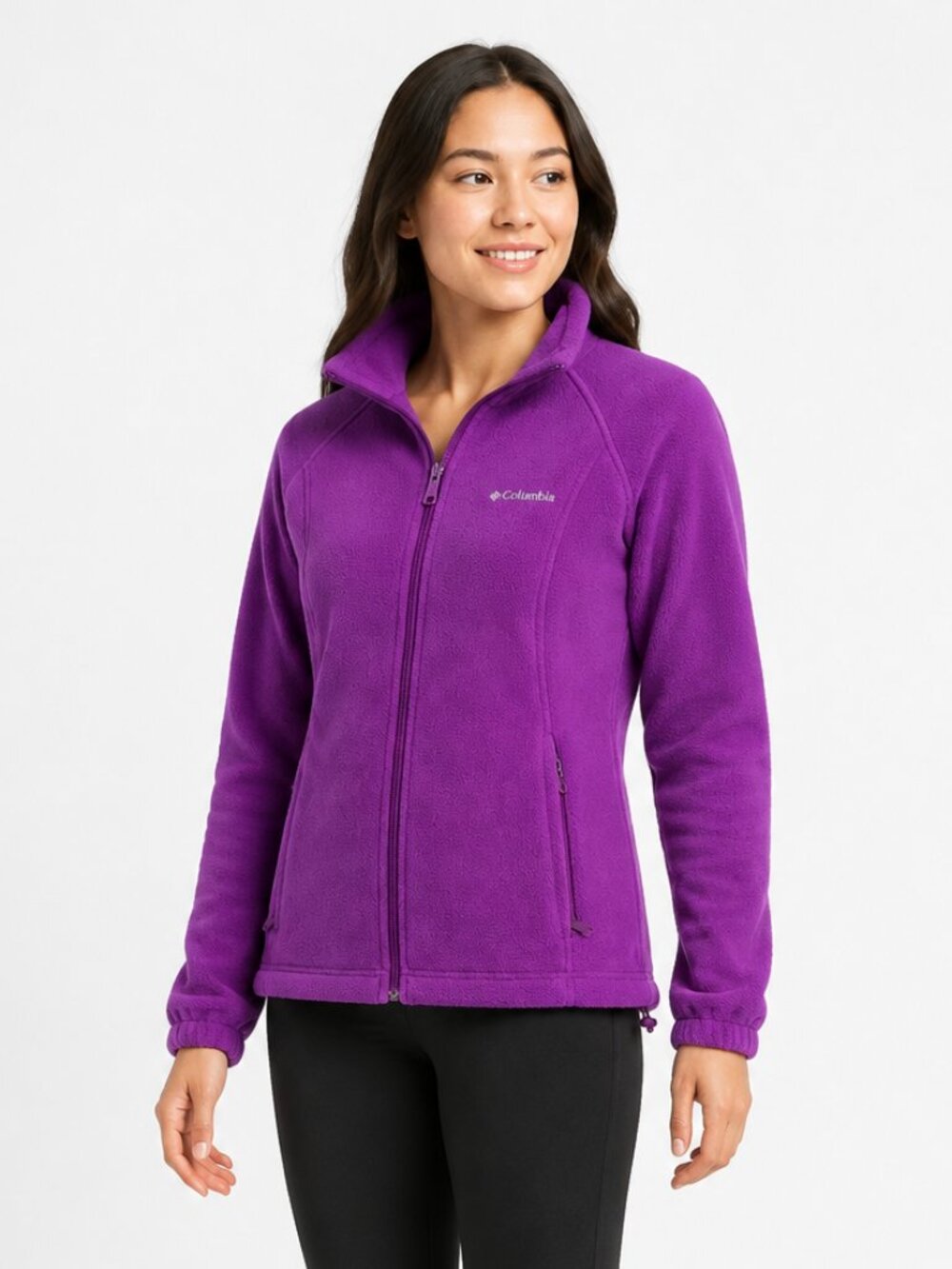 Columbia Purple Full-Zip Fleece Jacket Women’s M